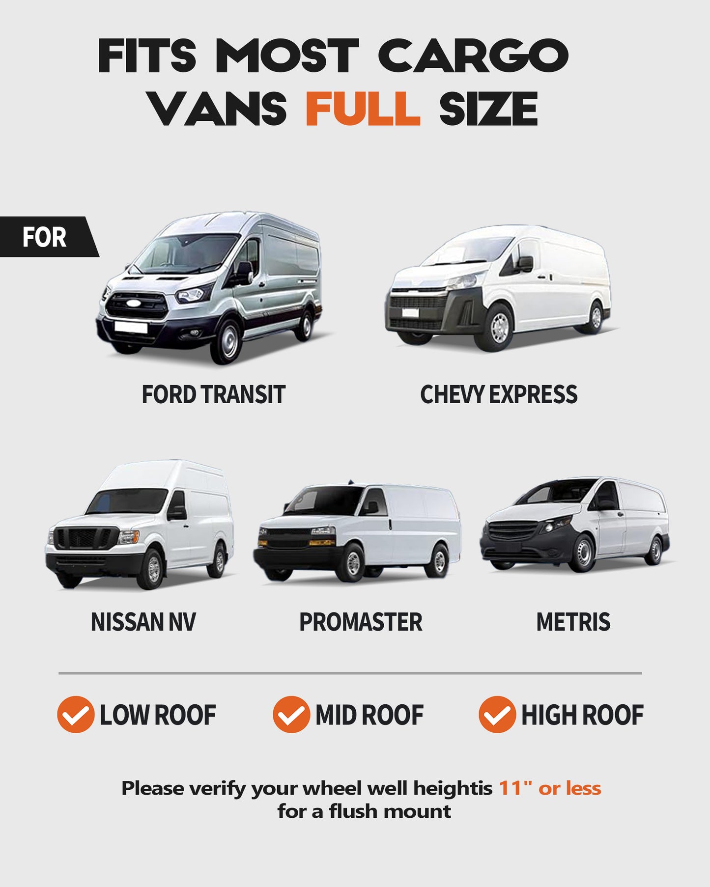 Van Shelving 32" W x 43" H x 13" D Steel Storage System | Fit for NV200, Transit Connect 2014+, Chevy City Express, Promaster City, Cargo Van