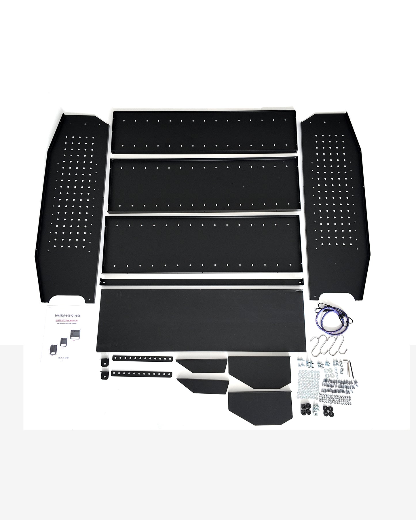 42" W x 43" H x 13" D Cargo Van Shelving, Heavy Duty Steel | Fit for Ford Transit Connect, Ram ProMaster City, Nissan NV200, Chevy City Express | Cargo Van Shelving Storage System