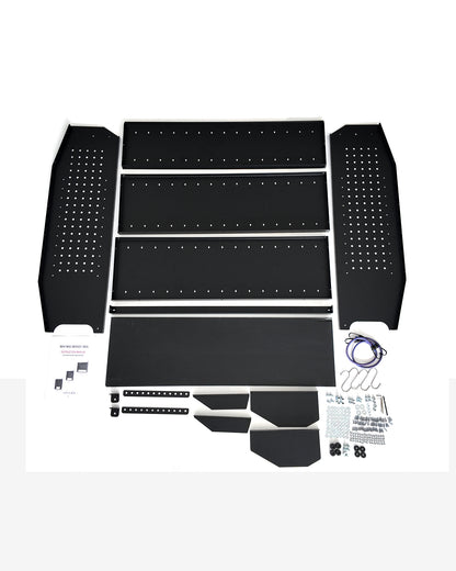42" W x 43" H x 13" D Cargo Van Shelving, Heavy Duty Steel | Fit for Ford Transit Connect, Ram ProMaster City, Nissan NV200, Chevy City Express | Cargo Van Shelving Storage System
