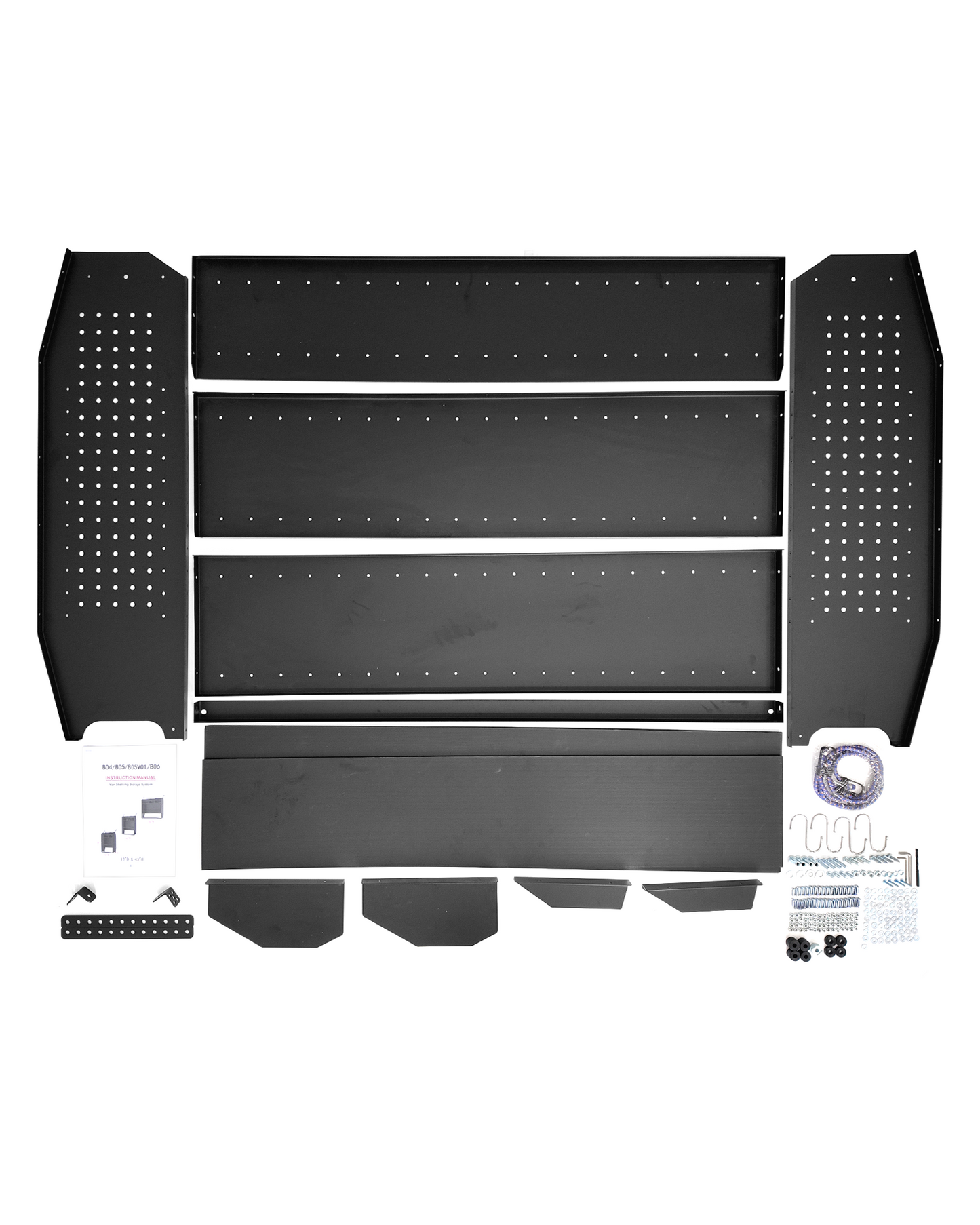 Van Shelving 32" W x 43" H x 13" D Steel Storage System | Fit for NV200, Transit Connect 2014+, Chevy City Express, Promaster City, Cargo Van