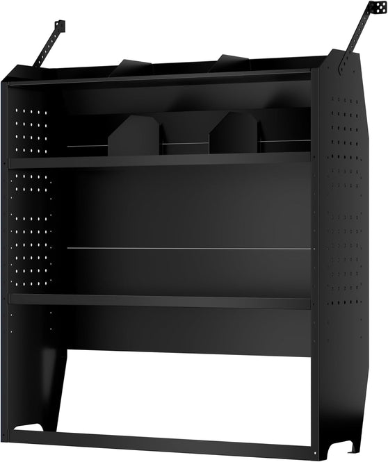 Van Shelving Fit for Ford Transit, RAM ProMaster, Chevy Express, Nissan NV, Sprinter, Low/Mid/High Roof, 42" W x 46" H x 13" D, Steel, Cargo Van Shelving Storage System